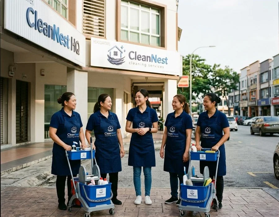 The Clean Nest team at Fraser Business Park HQ