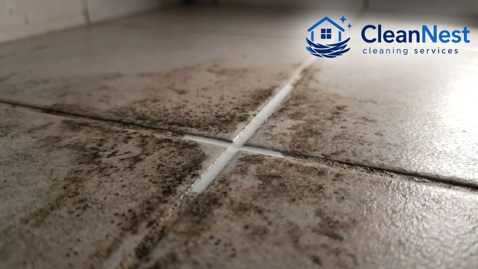 Darkening bathroom grout in KL condo