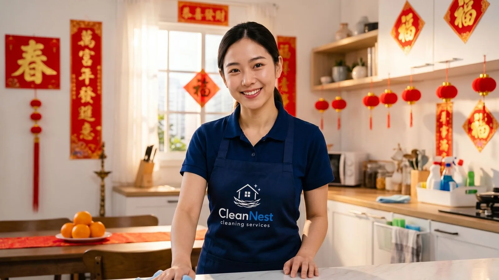Tidy Malaysian Chinese home decorated for CNY
